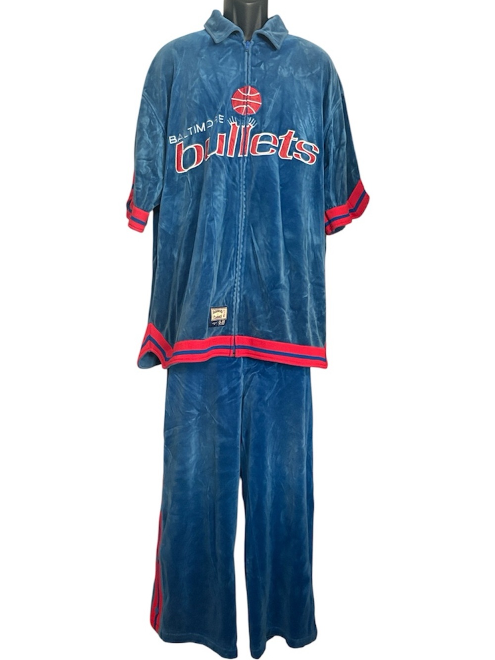 G-III Carl Banks XXL Hardwood Classics Washington Bullets Velour Track Suit Set